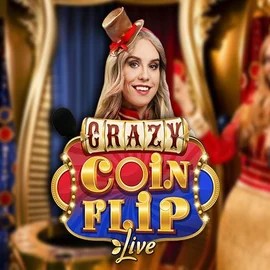 Crazy Coin Flip logo by Evolution at Lucky Pays CasinoCrazy Coin Flip