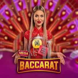 Mega Baccarat game by Pragmatic Play – logo hosted on Lucky Pays Casino